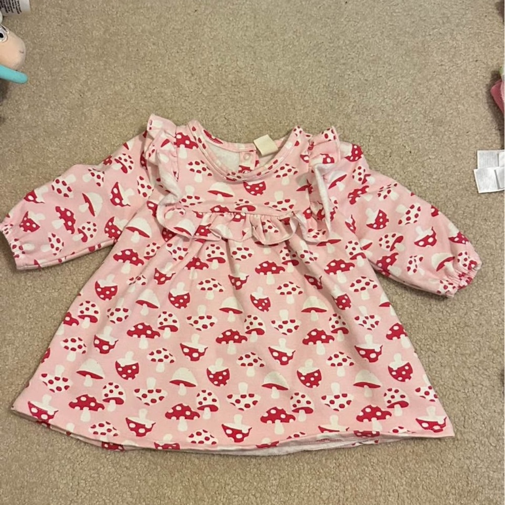🍄 Tucker + Tate Pink and Red Baby Dress